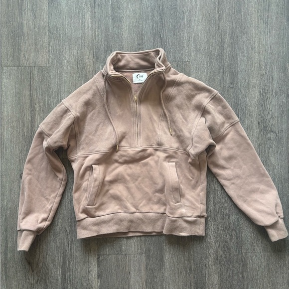 ZYIA Sweaters - ZYIA Men's Beige Zip-Up Sweater